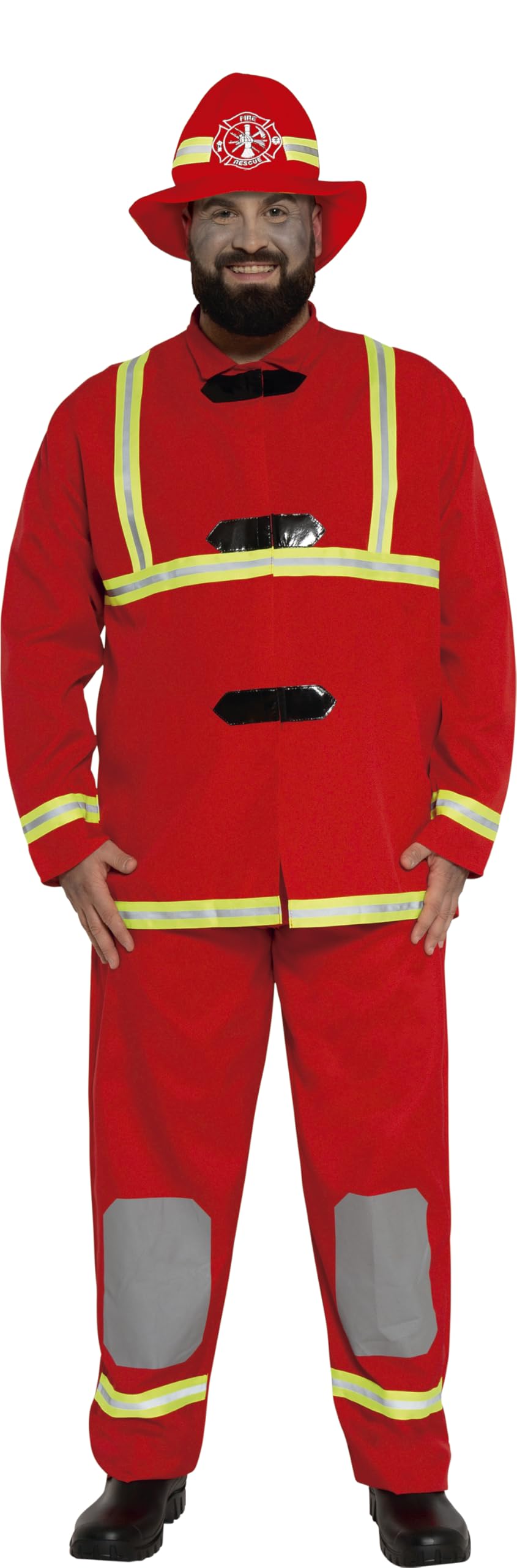 FIESTAS GUIRCA Red Fireman costume for men