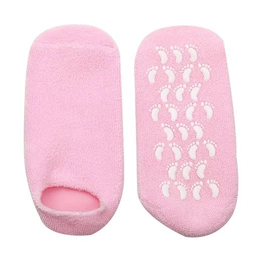 Pinkiou Moisturising Socks Exfoliating Gel Socks for Dry Heel Cracked