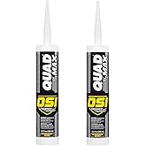 2 Pack OSI Sealants 9.5 oz Quad Max Window, Door and Siding Sealant, White