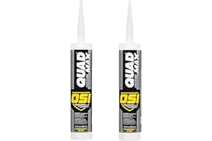 OSI - HENKEL CORPORATION 2 Pack OSI Sealants 9.5 oz Quad Max Window, Door and Siding Sealant, White