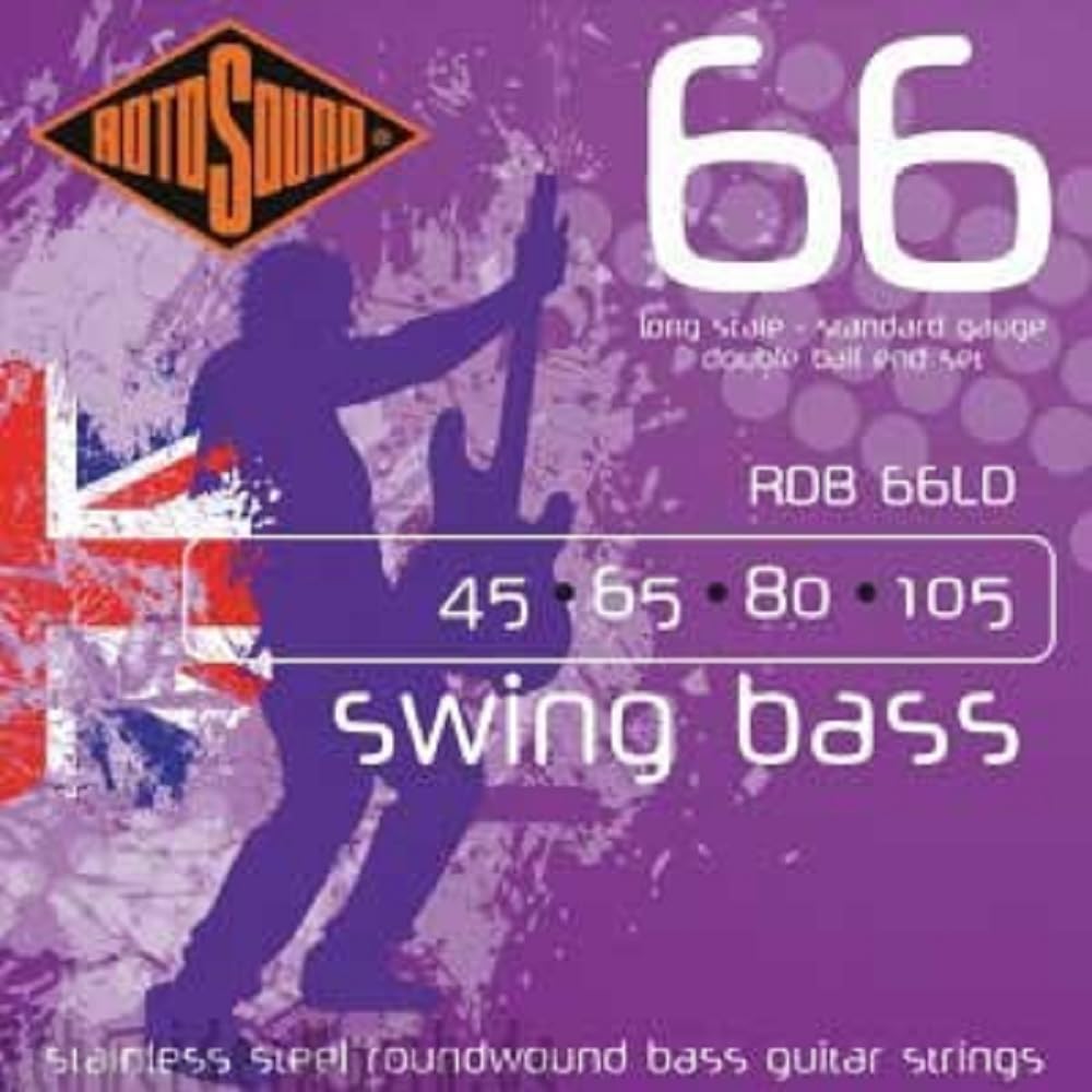 Rotosound Strings for Electric Bass SWING DOUBLE BALL END 4-string RDB66LD DOUBLE BALL Standard 45-105