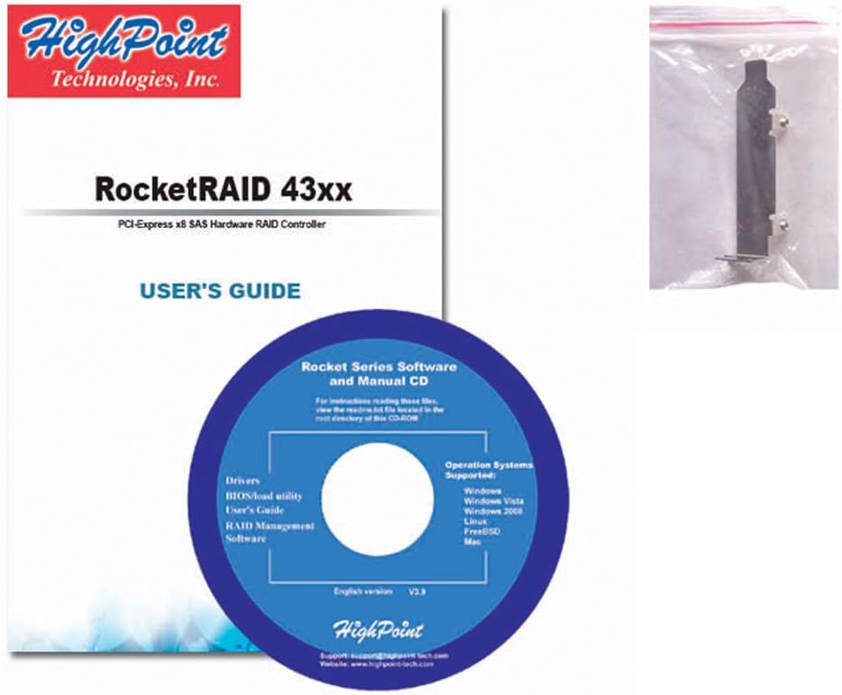HighPoint RocketRAID 4311 4-Channel PCI-Express x8 SAS 3Gb/s Hardware RAID Controller - Image 4