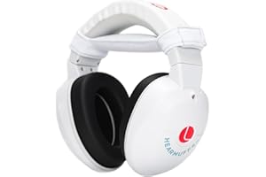 LUCID AUDIO HearMuffs Sounds, White - Over-the-Ear Hearing Protection for Infants & Toddlers - Includes Passive, Active & Sound Modes - Fits Children Ages 0-4 - Safe, Adjustable & Comfortable