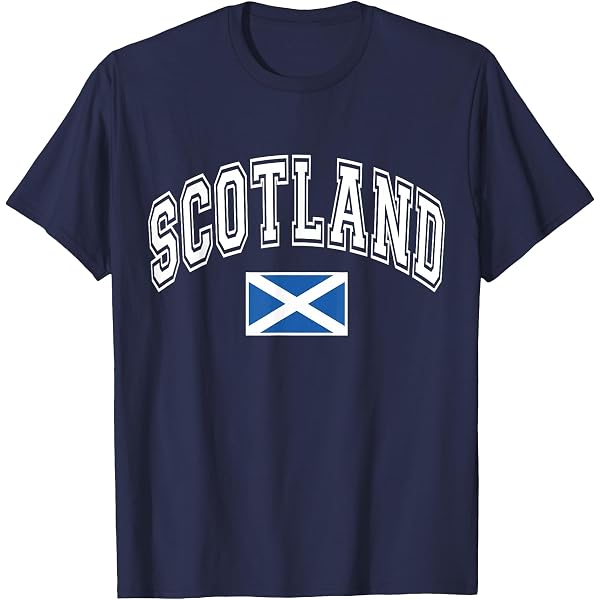 T-Shirt Edinburgh Écosse - Noir, Coton, Taille Homme, Neuf Avec Étiquettes