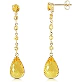 Galaxy Gold GG 14k Yellow Gold Chandelier Earrings with Citrines