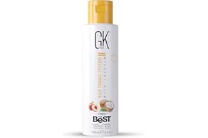 GK HAIR Global Keratin The Best COCO (3.4 Fl Oz/100ml) Smoothing Keratin Hair Treatment - Professional Brazilian Complex Blowout Straightening For Silky Smooth & Frizz Free Hair
