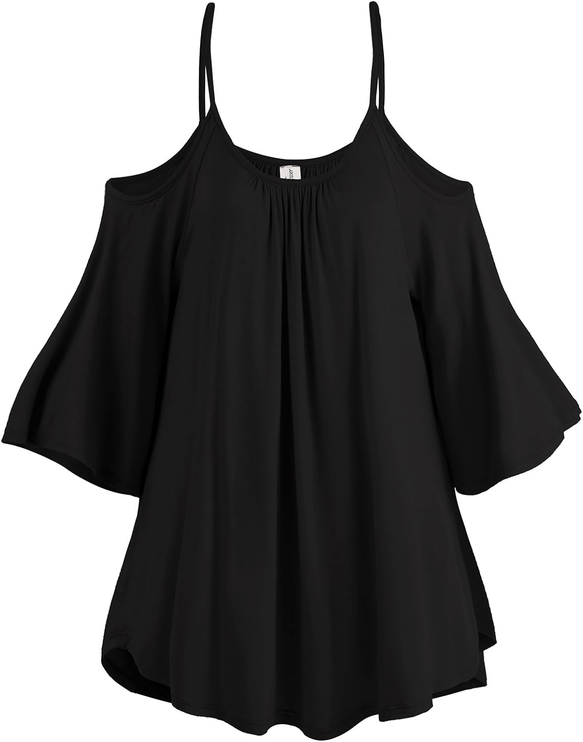 cold shoulder spaghetti strap tops