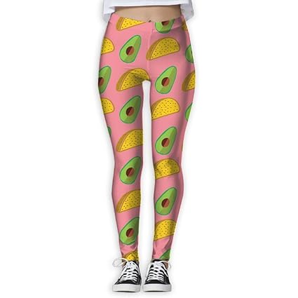 Amazon.com : SNM HILL Avocado Fruit Womens Printed Yoga ...