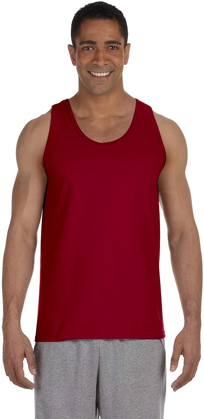 Gildan 6.1 oz Cotton Tank Top G220 at  Men’s Clothing store