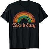 Vintage Retro Weathered Look Take it Easy Tee T-Shirt