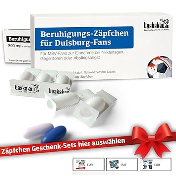Beruhigungs Zäpfchen Für Duisburg Fans Lakritz Zäpfchen - 