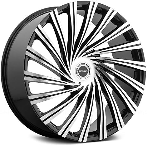 [Wheels + Tires] 24" 26" 28" Pre-Balanced, Ready to Install - Strada Tornado Wheel + Tire (Set of 4) fits GMC Chevy Toyota Ford Dodge Cadillac BMW Nissan Ram
