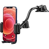 Mpow Car Phone Mount, Dashboard Windshield Car Phone Holder with Long Arm, Strong Sticky Gel Suction Cup, Anti-Shake Stabiliz