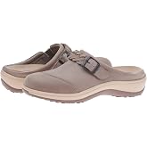 Orthofeet Irma Orthopedic Women's Leather Clogs | Adjustable &amp; Slip Resistant Mules, Slip-On, Water-Repellent, Anatomical Arch Support, Ergonomic Cushioning, Wide Toe Box