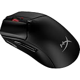 HyperX Pulsefire Haste 2 Gaming Mouse Wireless RGB Rechargeable 100 Hour Battery Life 26K Sensor Lightweight 61g 2.4Ghz Bluetooth Wired 6 Buttons for PS5 PS4 Xbox PC Gaming Mice, Black (Renewed)