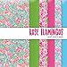 Rose Flamingos Printed Craft Vinyl 6 Sheets 12