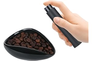 UWSTE Coffee Bean Dosing Cup and Spray Bottle Set Coffee Bar Accessories, Ceramic Dosing Vessel For Coffee, Coffee Lover Gift, Spray For Reducing Coffee Power Static