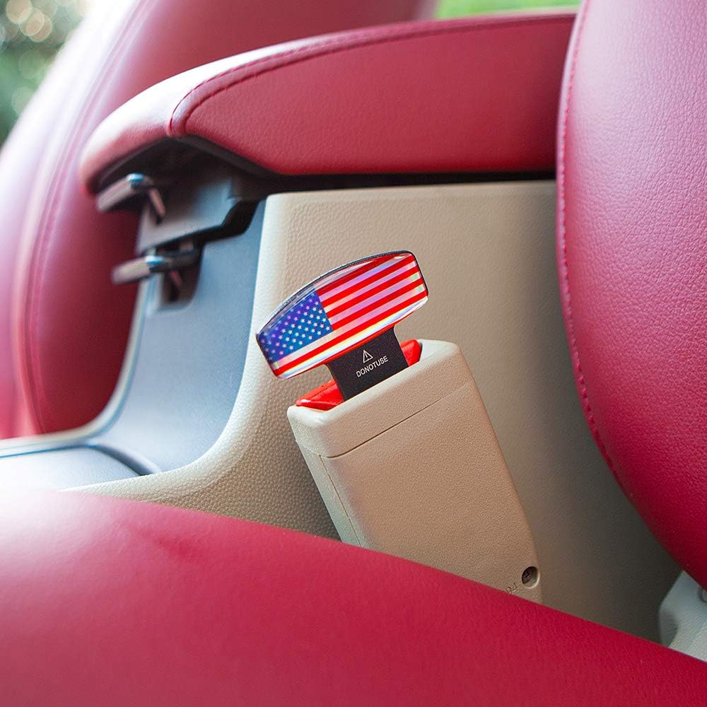 Car Seat Belt Clip, Universal Seat Belt Buckle Auto Metal Seat Belts Clip 2 Pack: Automotive