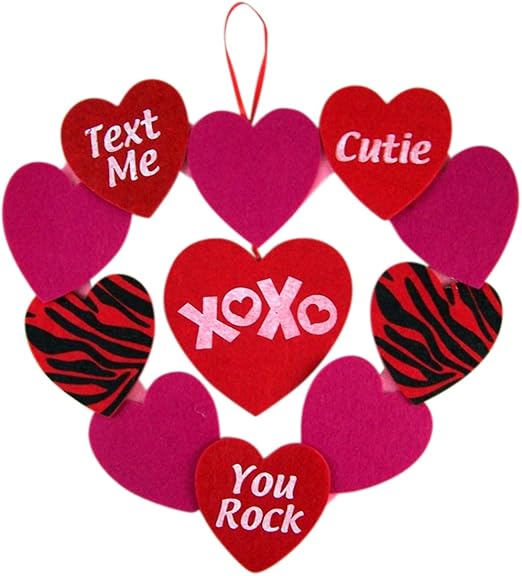 Amazon Com Flomo Valentines Day Conversation Heart Wreath