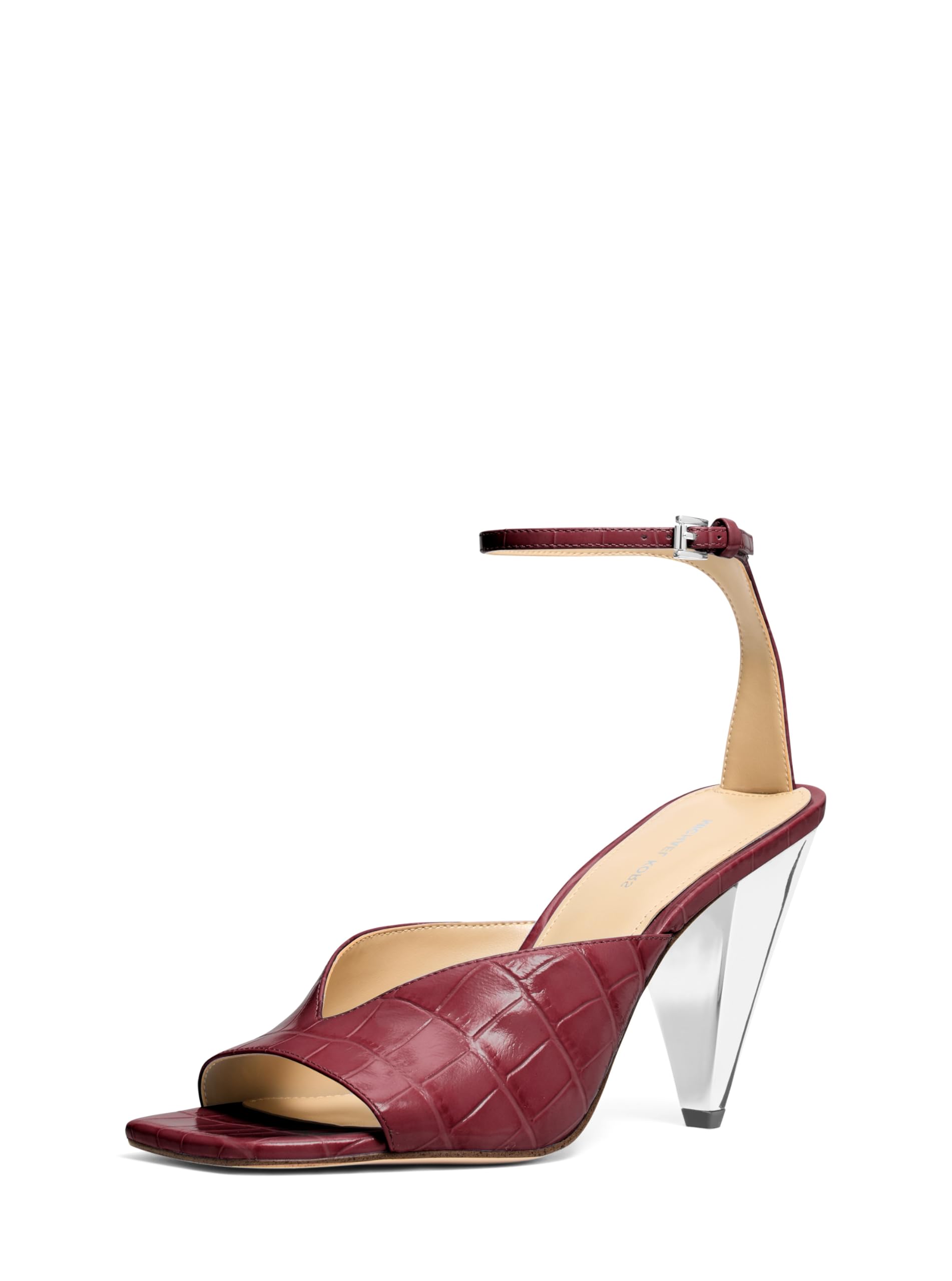 Michael Kors Women’s Electra Sandal, Oxblood, 8