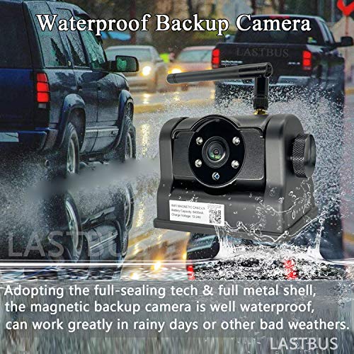 Wireless Backup Camera LASTBUS Rechargeable WiFi