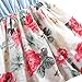 MingAo Little Girls Denim Floral Print Sleeveless Skirt Dresses 2-3 Years
