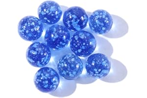 Glass Marbles Glow in The Dark Multi-Color Luminous Marbles for Kids Marble Games and DIY Home Decoration(blue)