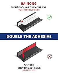 BaiNong 5 Pack self Adhesive Cabinet pulls 8 inch