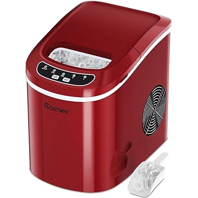 COSTWAY Countertop Ice Maker 26 LBS for Home or Office Use