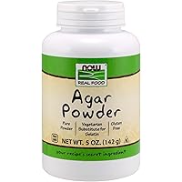NOW Foods, Agar Pure Powder, Vegetarian Substitute for Gelatin, Gluten-free, Kosher, 5-Ounce