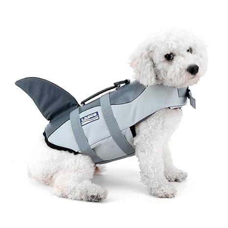 Ranphy Piccolo Cane Gatto Summer Pet Giubbotto Salvagente Shark Style Life Jacket Con Manico Canottaggio Per Cani Abbigliamento Piscina Spiaggia S