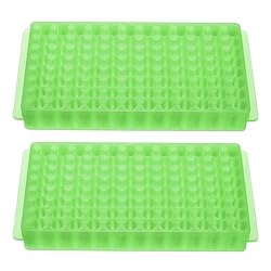 PATIKIL 96 Wells Tube Rack, 2pcs Vial Rack Double