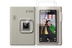 YAJOJO [2+2] Pack Screen Protector for instax mini LiPlay + with Len Protector,9H Hardness Tempered Glass for instax mini LiP