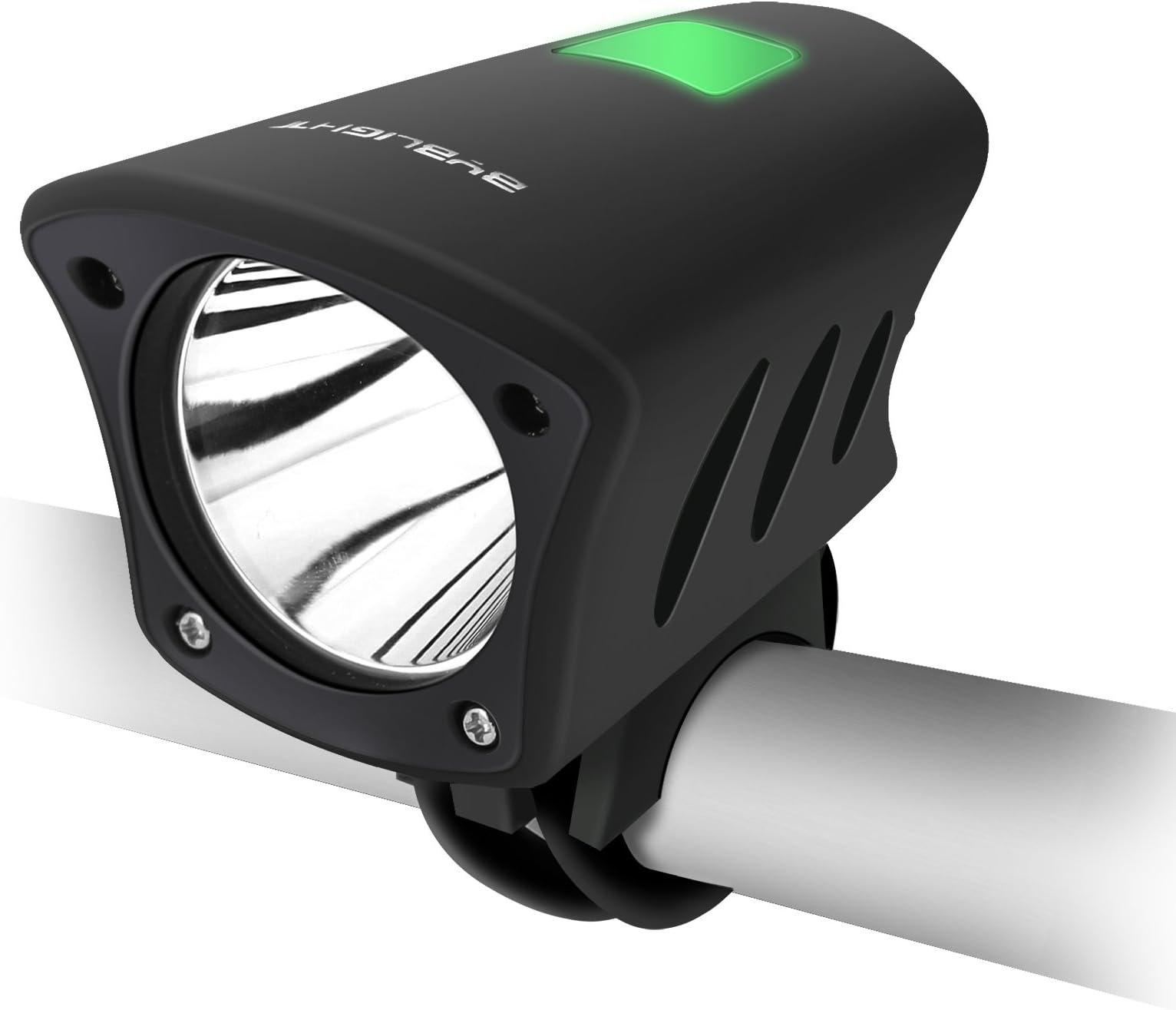 BYB Super Bright L2 LED Rechargeable Bike Headlight, New Square Housing Design for Heatproof, Free Taillight and Headband Included
