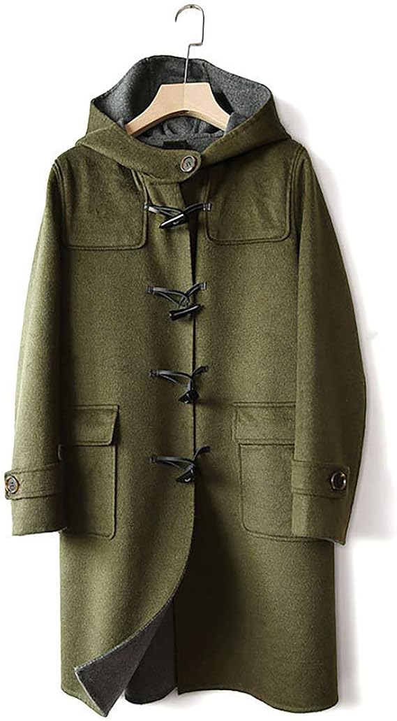 Amazon アンミダ Anmida ダッフルロングコート ダッフル ダッフルコート アウター コート レディース 秋冬 ロングコート フード 通勤 通学 コート ジャケット 通販