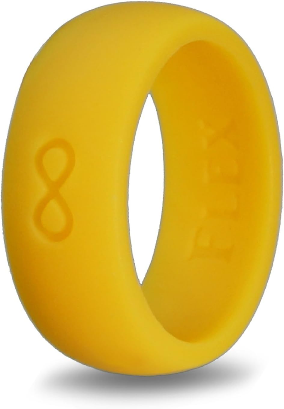 Silicone Wedding Ring | The Infinity Ring | 7 Colors | Premium Mens Silicone Ring | For an Active & Safe Lifestyle | Silicone Wedding Band for Men | Gold