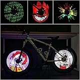 CYCPLUS Bike Wheel Lights Bicycle Spoke Lights Ultra Bright LED USB Rechargeable Bike Light APP Programmable DIY Pics Rainproof Rim Accessor XuanWheel APP for DIY Safe and Cool