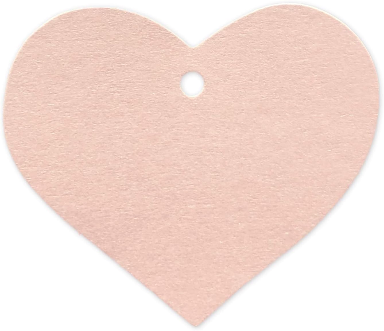 LWR CRAFTS 100 Hang Tags Heart with Jute Twines 100ft (2 3/8" x 2 3/16", Pearl Pink)