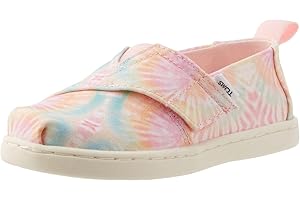 TOMS Kids Girls Alpargata Bee Mine Slip On Flats Casual - Pink