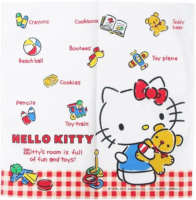 Amazon Co Jp ハローキティ ハンカチ コットンハンカチーフ ギンガムチェック サンリオ おもちゃ