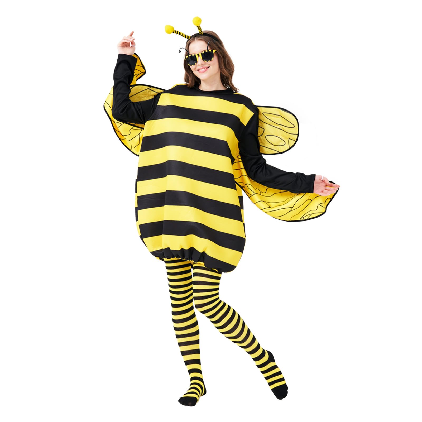 Photo 1 of *MISSING PCS* Max Fun Bee Costume for Adults Bumble Bee Dress Up Halloween Cosplay Accessories for Women