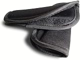 SeedFuture Baby Pushchair Seat Strap Covers 2 Pack Velcro Black Adjustable view 3