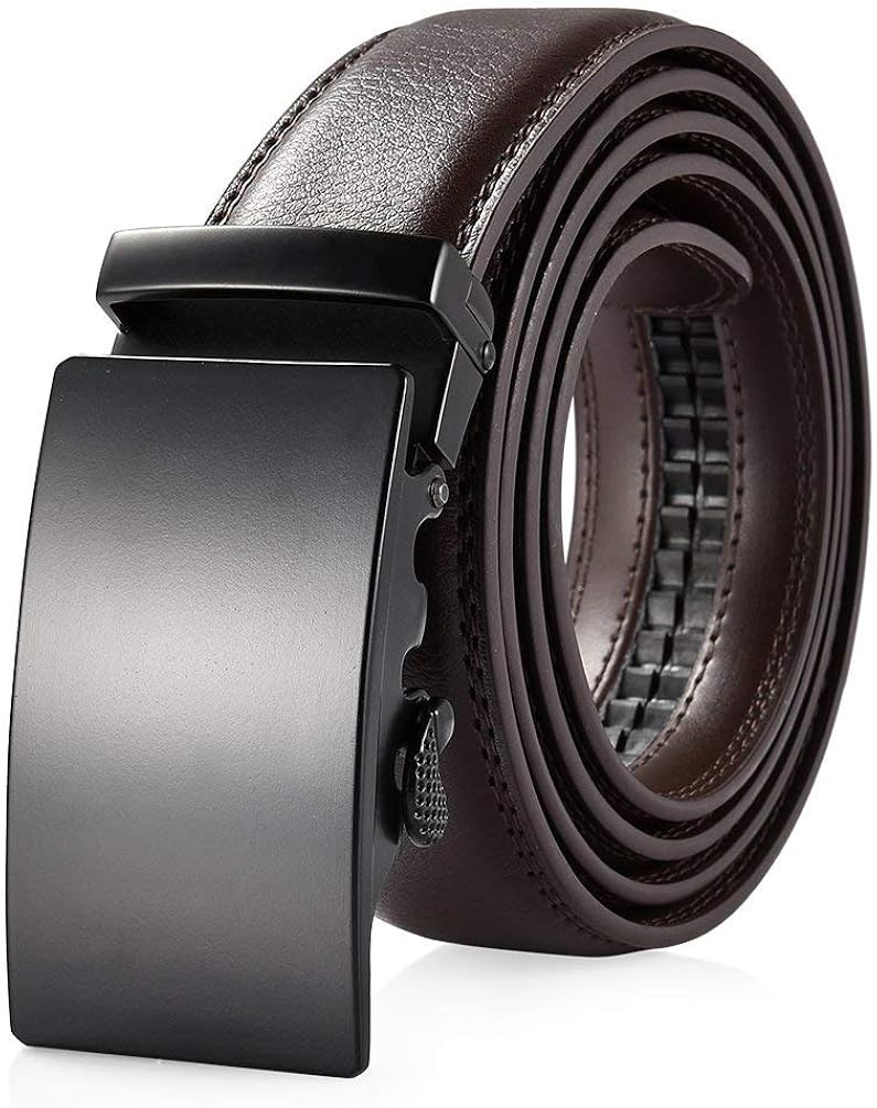 Belt Men'S Leather Belt Black Men'S Jeans Belt Modern Casual Belt Suit