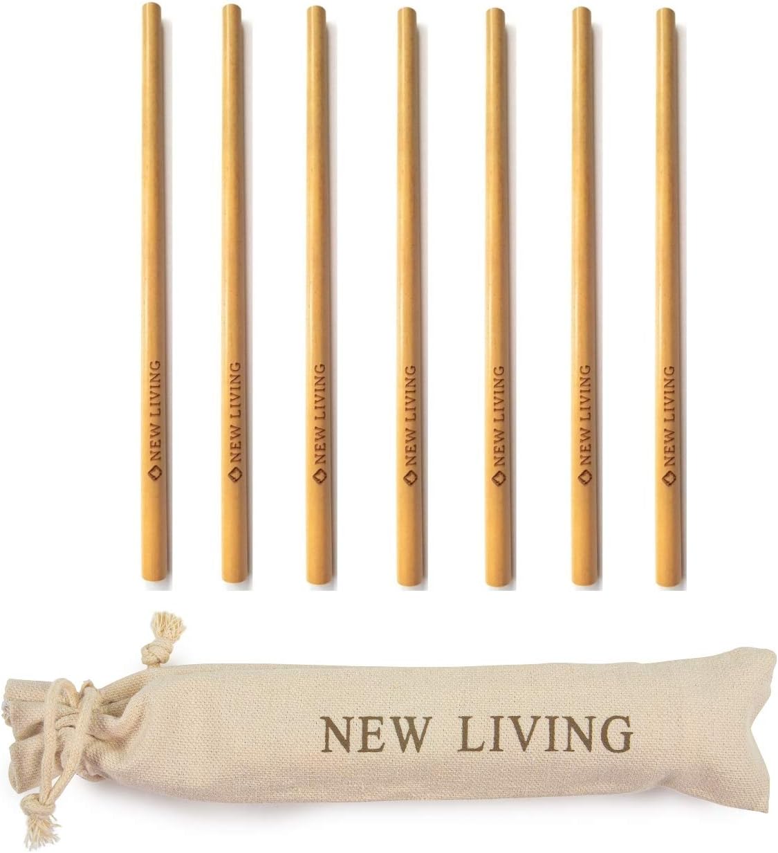 Bamboo Straws 7 Reusable Bamboo Drinking Straws Dishwasher Safe