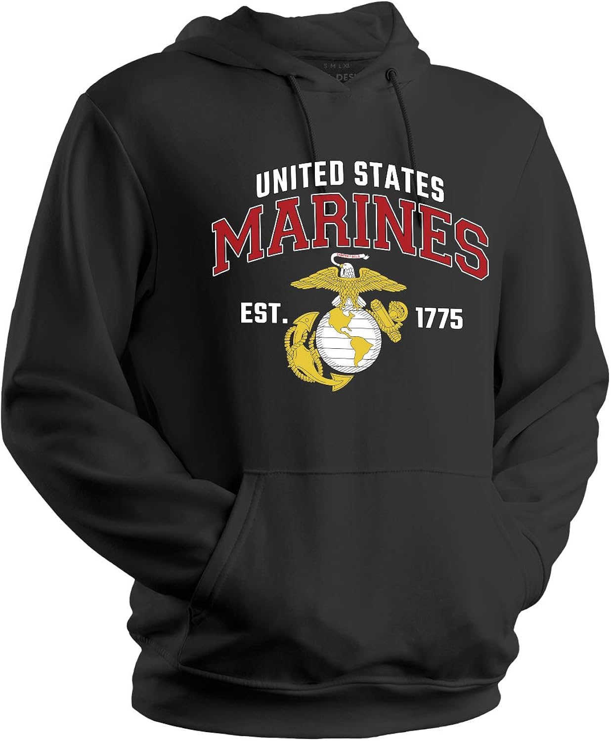 Amazon.com: USMC Hoodie - Marines EST 1775 Marine Corps Hooded Sweatshirt: Clothing