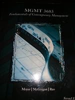 MGMT 3603 / Fundamentals of Contemporary management 1424069904 Book Cover