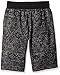 Southpole Big Boys' Jogger Shorts In All Over Printed Marled French Terry Fabric, Marled Black, Medium
