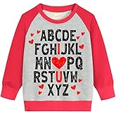 Little Hand Toddler Boys Dinosaur Sweatshirt Dump Truck Love Shirts Valentines Pullover Active Long Sleeve Shirt Kid 2-7 Year