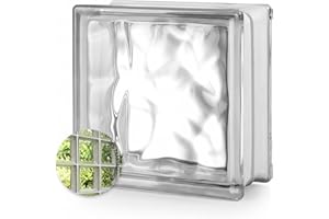 Quality Glass Block 8 x 8 x 4 Nubio Glass Block