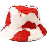 Dirholl Women's Winter Faux Fur Fuzzy Warm Bucket Hat